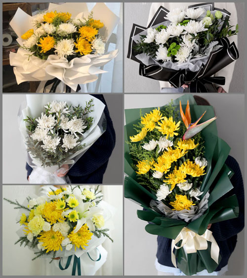 重庆丰都县许明寺镇白事花束代送